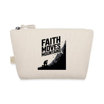 Faith moves mountains - Glaube versetzt Berge - Bio-Täschchen - Natur - Vorne