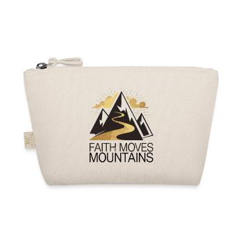 Faith moves mountains - Glaube versetzt Berge - Bio-Täschchen - Natur - Vorne