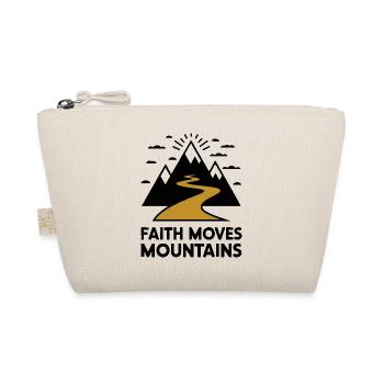 Faith moves mountains - Glaube versetzt Berge - Bio-Täschchen - Natur - Vorne
