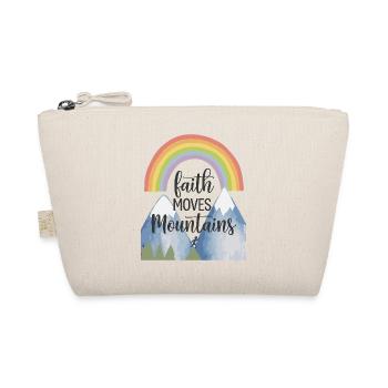 Faith moves mountains - Glaube versetzt Berge - Organic Pouch - nature - Front