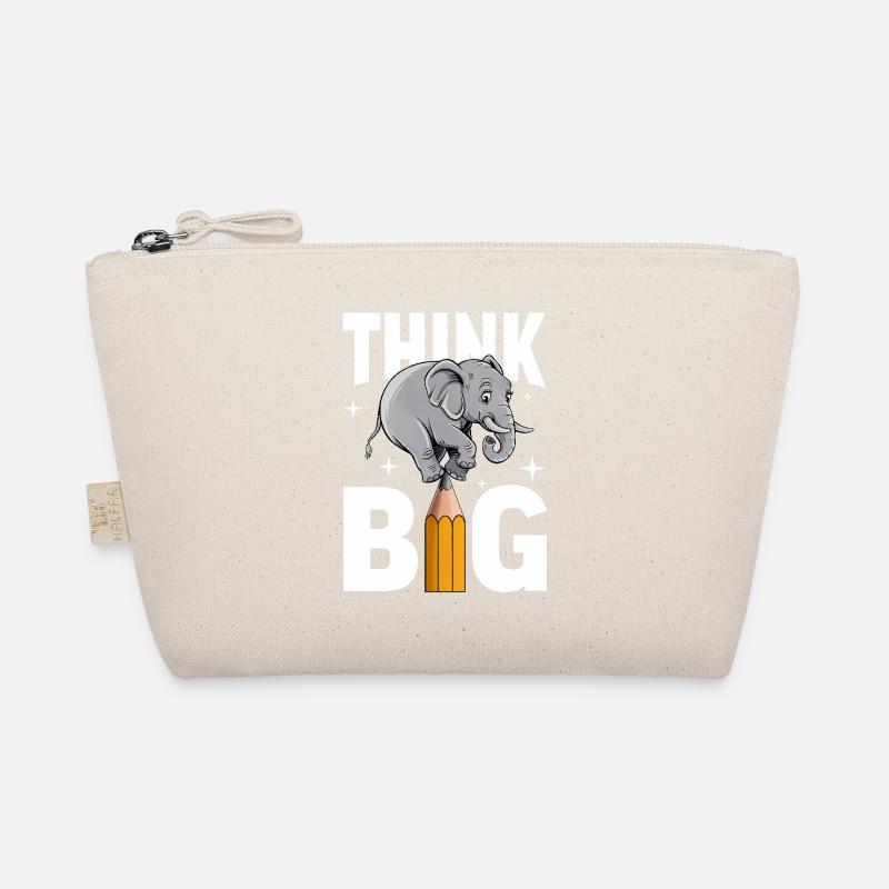 Denke groß Elefant Denker, Träumer und Visionäre Bio-Täschchen