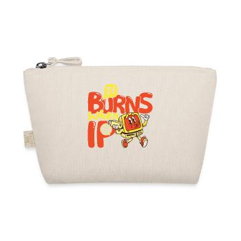 Funny saying "It Burns when I Pee"! - Organic Pouch - nature - Front