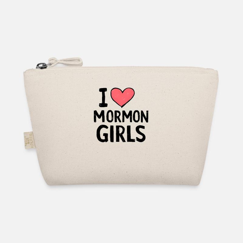 Ich liebe Mormonen Mädchen Bio-Täschchen