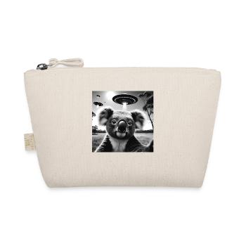 Koala kaola Funny Graphic Selfie with UFOs Weird A - Organic Pouch - nature - Front