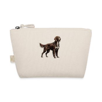 German Longhair I Hunting Dog Pointing Dog Motif for - Organic Pouch - nature - Front