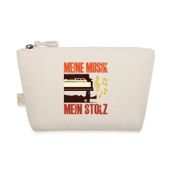 Piano Pianist My Music My Pride Piano - Organic Pouch - nature - Front