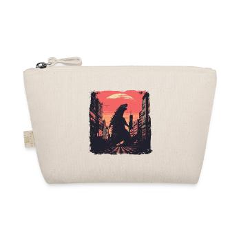 Kaiju Monster Design Sunset Geschenkidee - Bio-Täschchen - Natur - Vorne