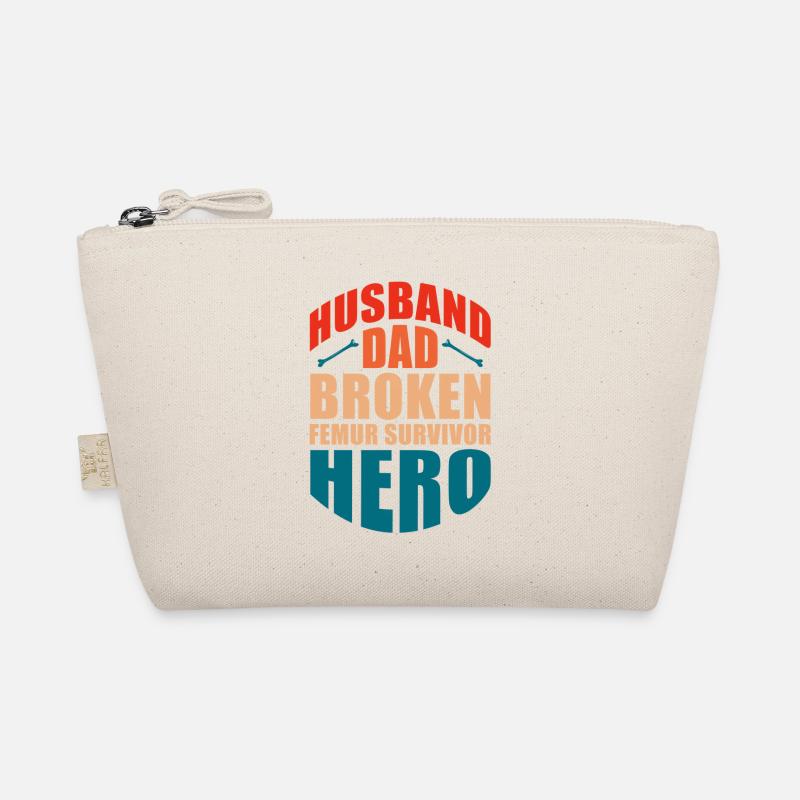 Husband Dad Broken Femur Survivor Hero Broken Leg Bio-Täschchen