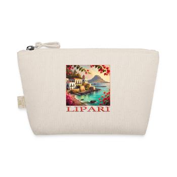 Lipari Vulkan Mittelmeer Terrakotta Urlaub - Bio-Täschchen - Natur - Vorne