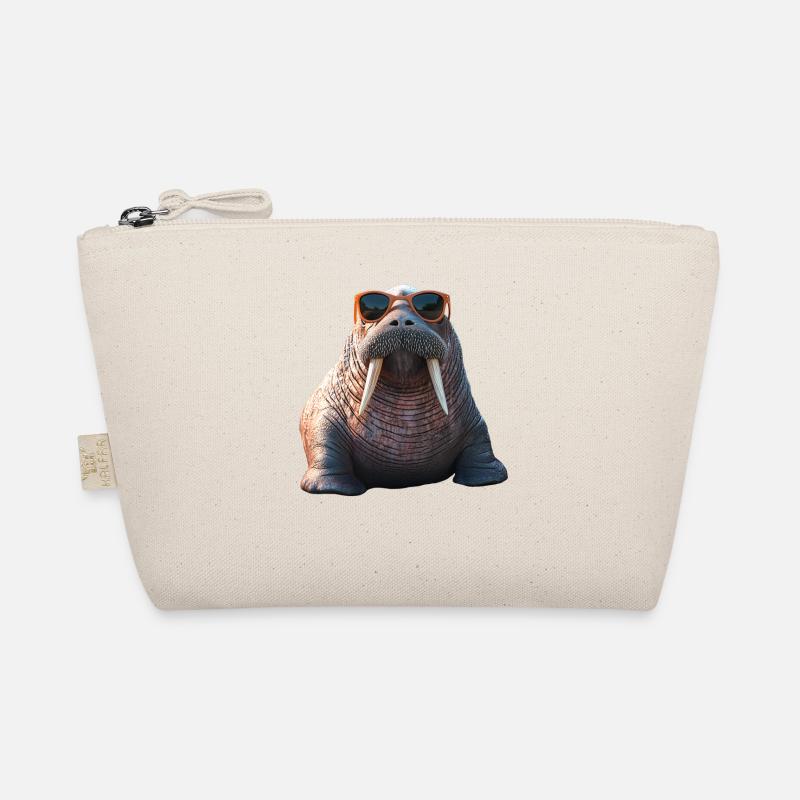 Walrus, tusks, seal, wild Pacific walruses Organic Pouch