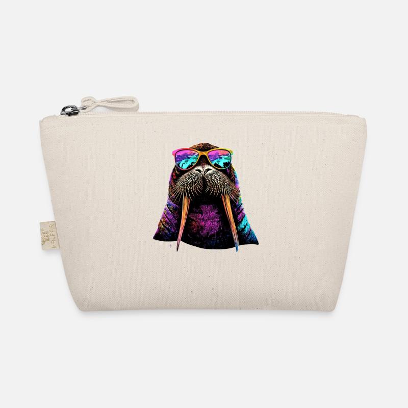 Walrus, tusks, seal, wild Pacific walruses Organic Pouch