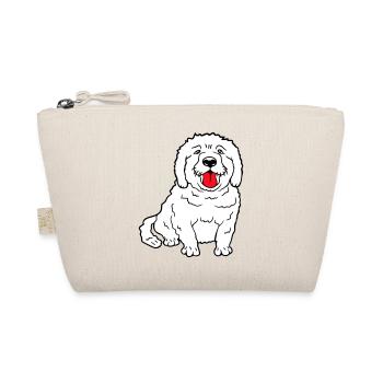 Cher chien tire la langue joyeusement - Trousse biologique - nature - Devant