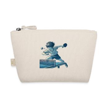 Anime Tischtennis Retro Spieler Artwork - Bio-Täschchen - Natur - Vorne