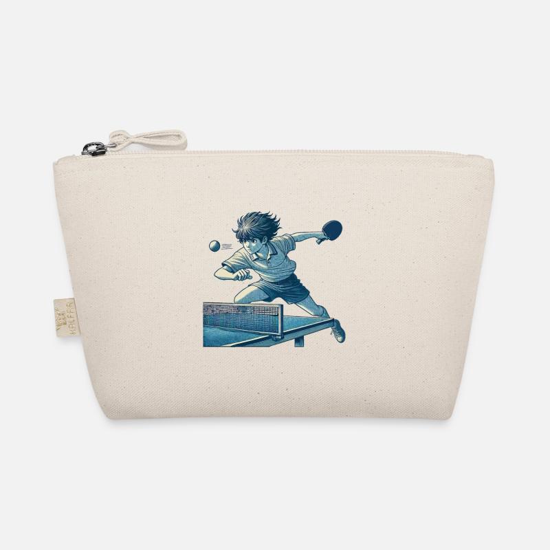Anime Table Tennis Retro Player Artwork Organic Pouch