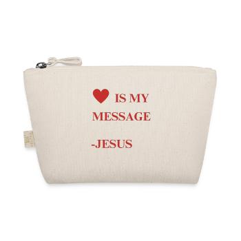 Love is my message - Bio-Täschchen - Natur - Vorne