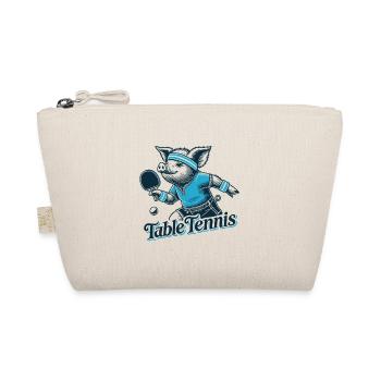 Drôle de tennis de table style vintage Piggy - Trousse biologique - nature - Devant