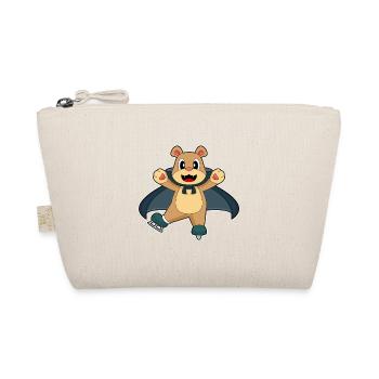 Bär Halloween Eislaufen - Organic Pouch - nature - Front