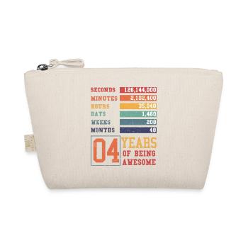 4 ans ! Cadeau d’anniversaire pour 4 ans - Trousse biologique - nature - Devant