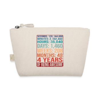 4 ans ! Cadeau d’anniversaire pour 4 ans - Trousse biologique - nature - Devant