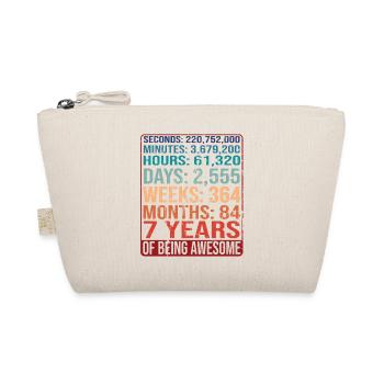 7 ans ! Cadeau d’anniversaire pour 7 ans - Trousse biologique - nature - Devant