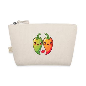 Chilli Couple Amour Coeur Bande Dessinée - Trousse biologique - nature - Devant