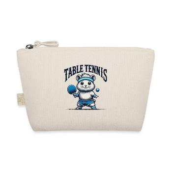 Hamster Retro Vintage Table Tennis Fun - Organic Pouch - nature - Front