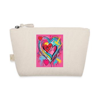 Heart for art lovers - Organic Pouch - nature - Front