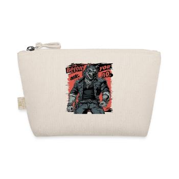 Before You Ask, No - Rockiger Werwolf Stil - Bio-Täschchen - Natur - Vorne