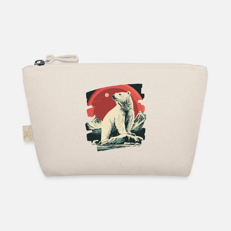 Eisiger Bär Retro Bio-Täschchen