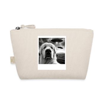Great Pyrenees Funny Graphic Selfie with UFOs Weir - Bio-Täschchen - Natur - Vorne