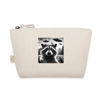 Racoon trash panda Funny Graphic Selfie UFOs Weir - Organic Pouch - nature - Front