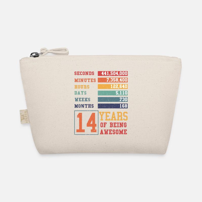 14 years old! Birthday Gift 14th Birthday Organic Pouch