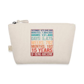 15 ans ! Cadeau d’anniversaire 15e anniversaire - Trousse biologique - nature - Devant