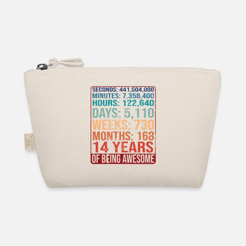 14 years old! Birthday Gift 14th Birthday Organic Pouch
