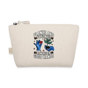 Plants and Patients Always In Good Hands Nurse - Organic Pouch - nature - Front