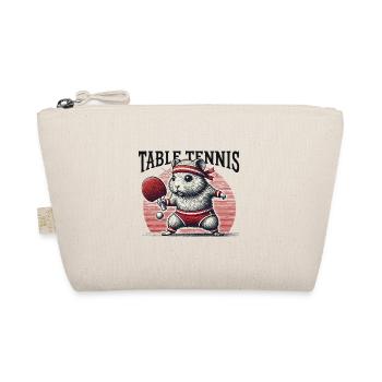 Tischtennis Hamster Retro Vintage Table Tennis - Organic Pouch - nature - Front