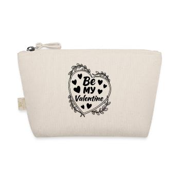 Be my Valentine - Liebe - Geschenk - Bio-Täschchen - Natur - Vorne