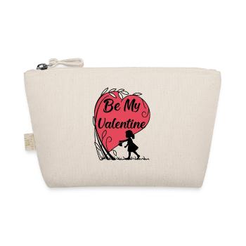 Be my Valentine - Liebe - Geschenk - Bio-Täschchen - Natur - Vorne