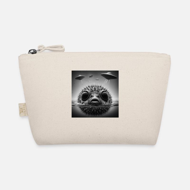 Puffer2 Fish Selfie graphique drôle avec des OVNI étranges Trousse biologique