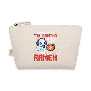 Can't Hear You I'm Gaming And Eating Ramen 6 - Bio-Täschchen - Natur - Vorne