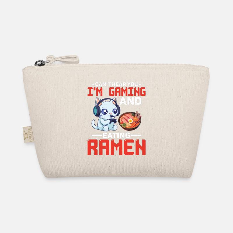 Can't Hear You I'm Gaming And Eating Ramen 6 - Bio-Täschchen - Natur