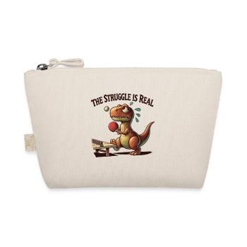Drôle T-Rex Lutte Tennis de Table Dire Design - Trousse biologique - nature - Devant