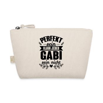 Gabi - Perfekt Sein Kann Jeder Gabi Nicht - Bio-Täschchen - Natur - Vorne