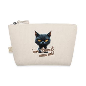 Funny cat with saying - Organic Pouch - nature - Front