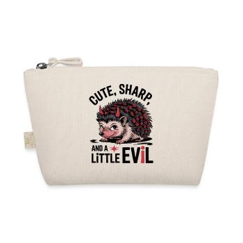 Mignon, vif et un petit hérisson maléfique - Trousse biologique - nature - Devant