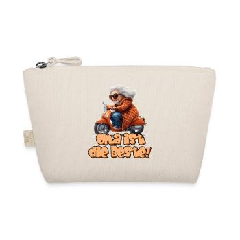 Funny granny on scooter granny is the best - Organic Pouch - nature - Front
