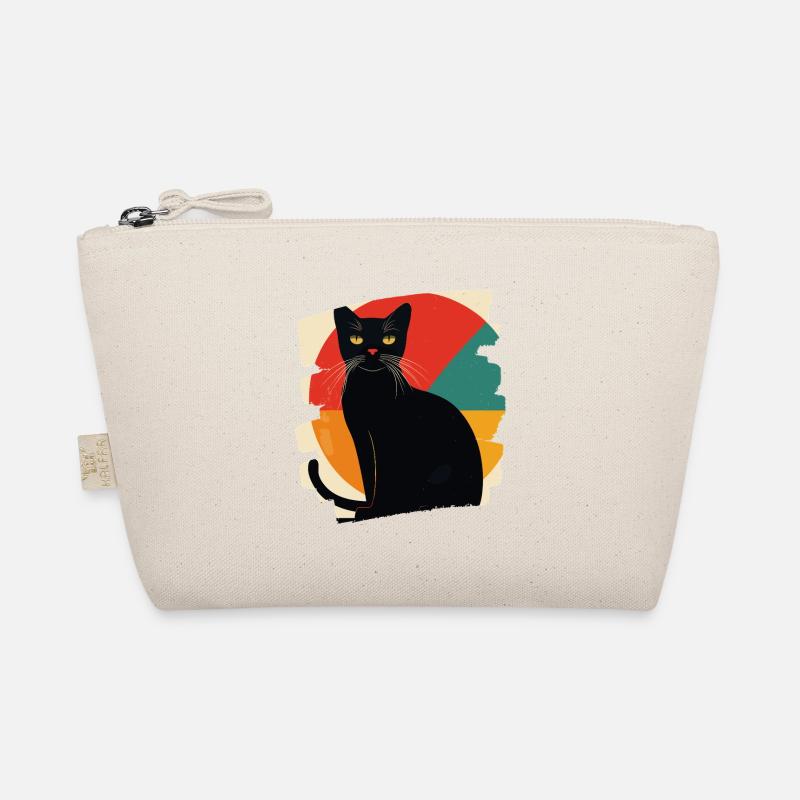Chat Noir Rétro Trousse biologique