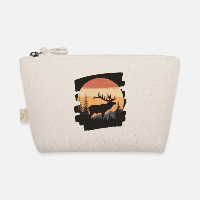 Elch Retro Bio-Täschchen