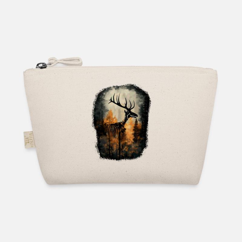Deer Skeleton Forest Gothic Fantasy Surreal Tree Organic Pouch