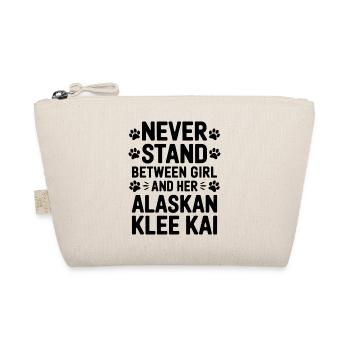 Alaskan Klee Kai Spruch Alaskan Klee Kai Geschenk - Bio-Täschchen - Natur - Vorne